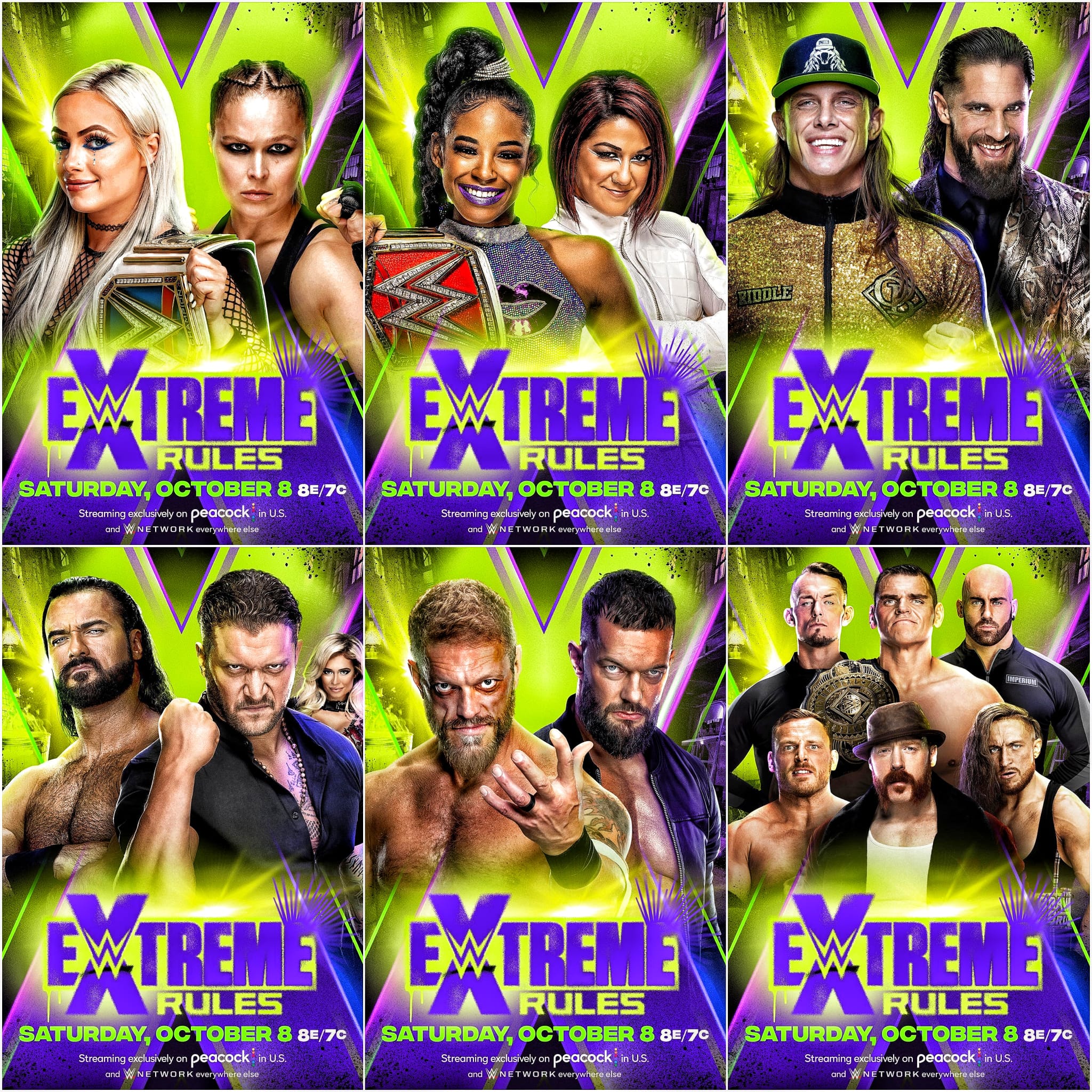 WWE Extreme Rules 2022 Match Card